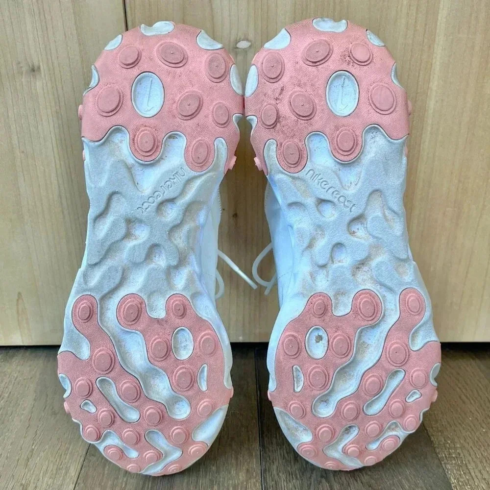 Nike React Element Track & Field Running Shoes Size 10 Ivory Pink Athletic - Picture 7 of 7